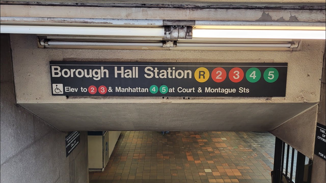 MTA New York City Transit: (2) (3) (4) (5) and (R) train action @ Borough Hall/Court Street