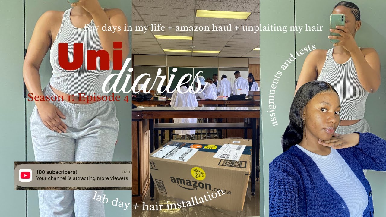 Uni Diaries𐙚 S1: Episode 4 | spend a few days in a life of student | Wits | South African YouTuber