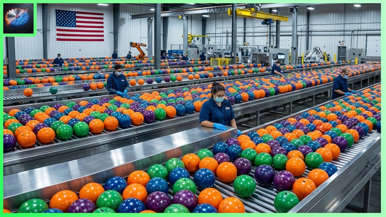 Inside The Factory: How Bowling Balls Are Made With Oddly Shaped Cores