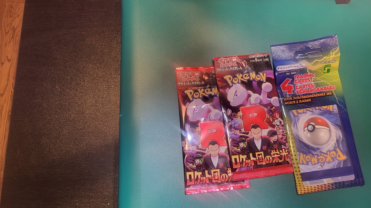 Pokemon glory of team rocket packs and 1 dollar store pack opening 