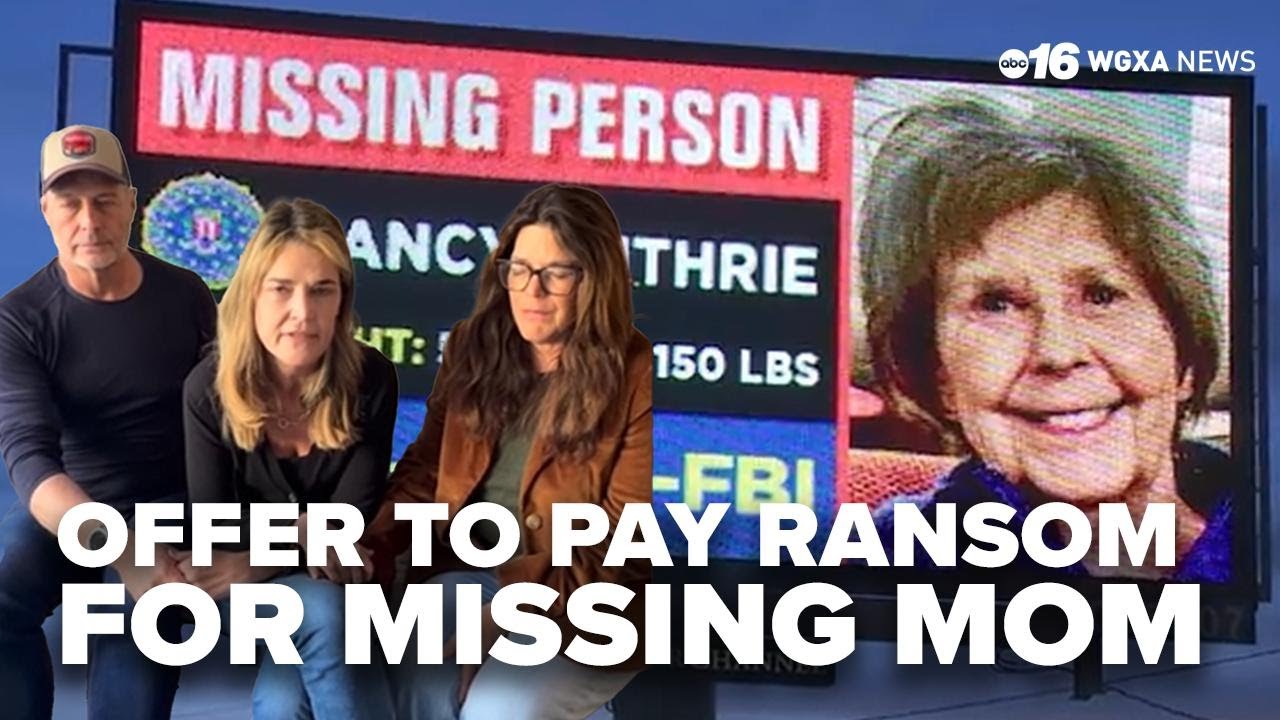 Guthrie's children tell possible captors 'we will pay'