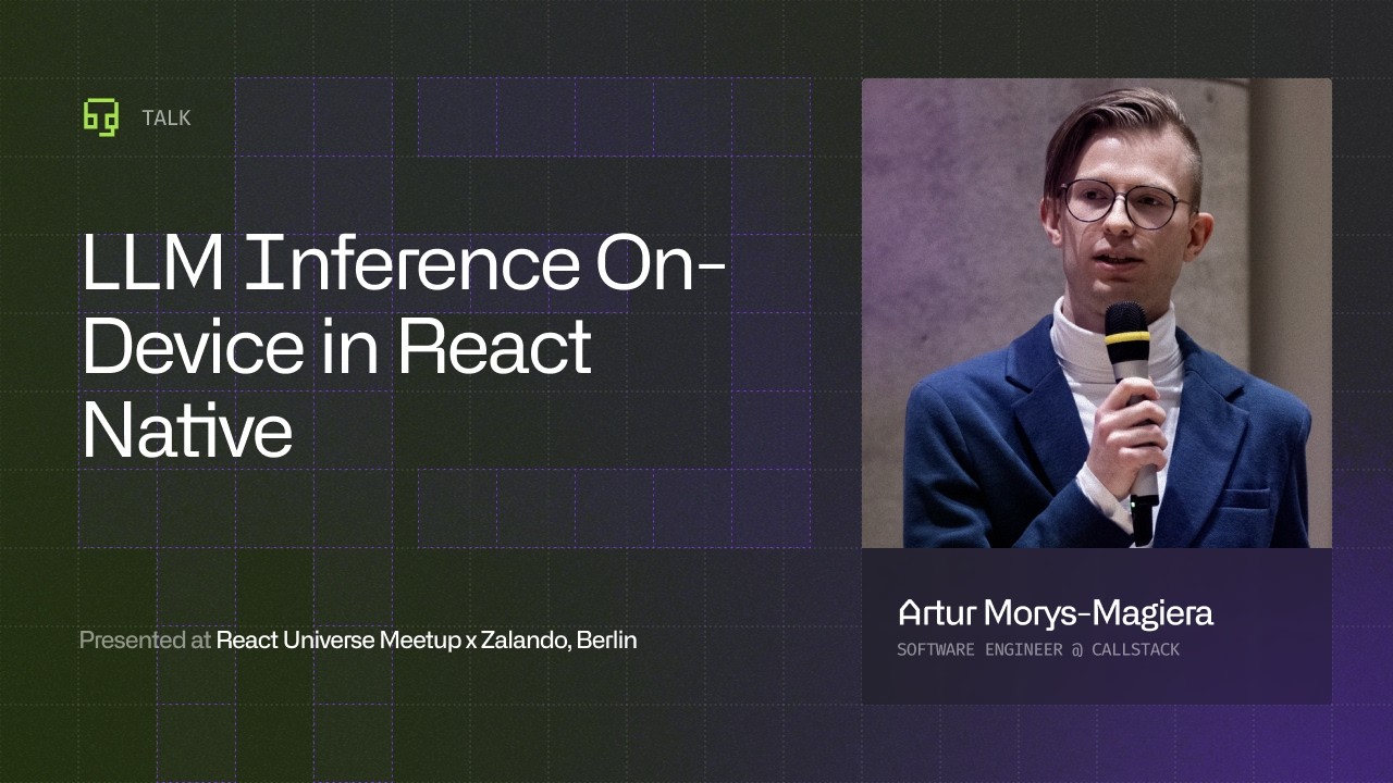 LLM Inference On-Device in React Native: The Practical Aspects by Artur Morys-Magiera