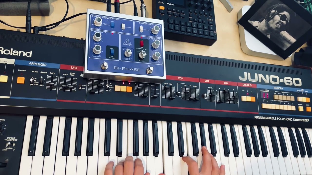 BEHRINGER Bi-Phase with Roland Juno60 Synthesizer