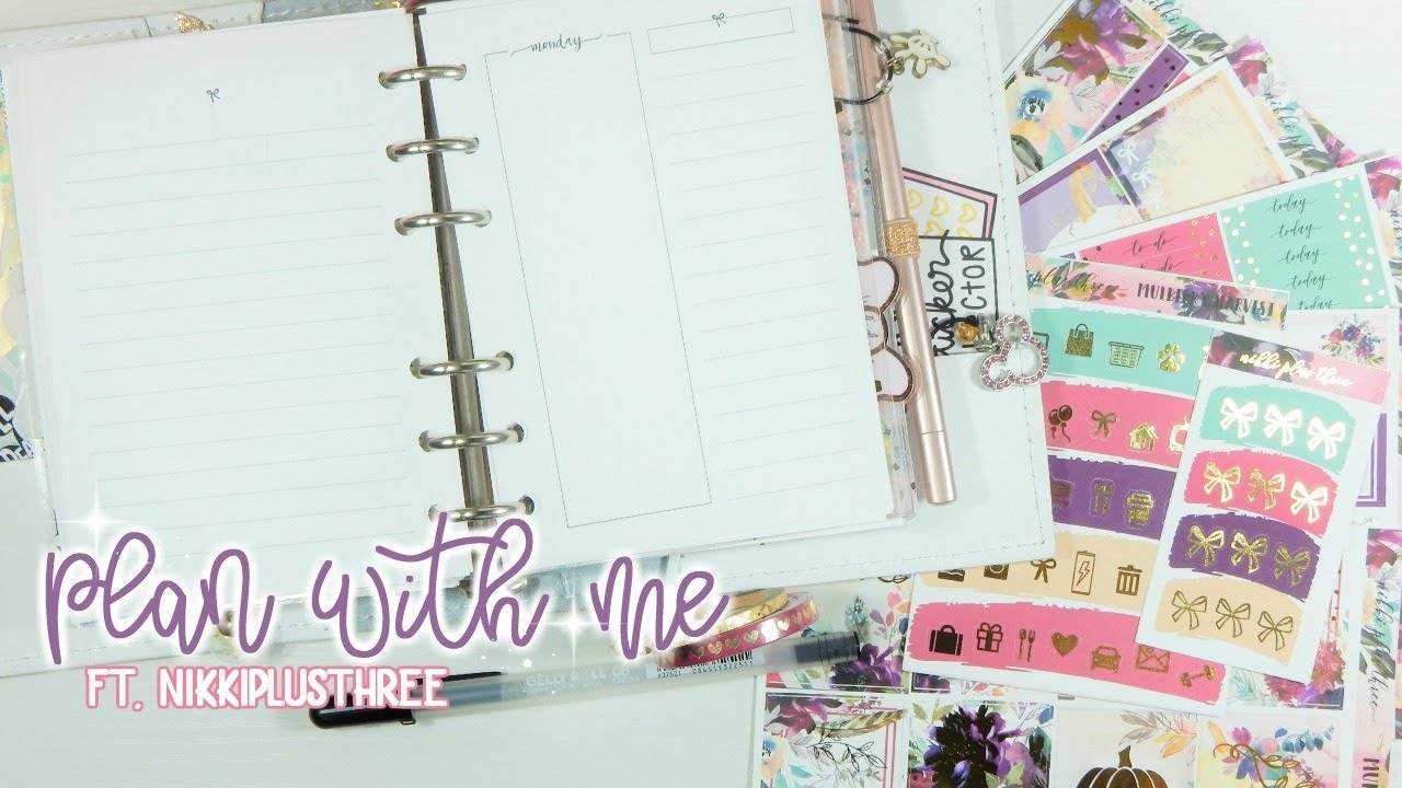 Plan with me in my A6 Rings | Ft. NikkiPlusThree