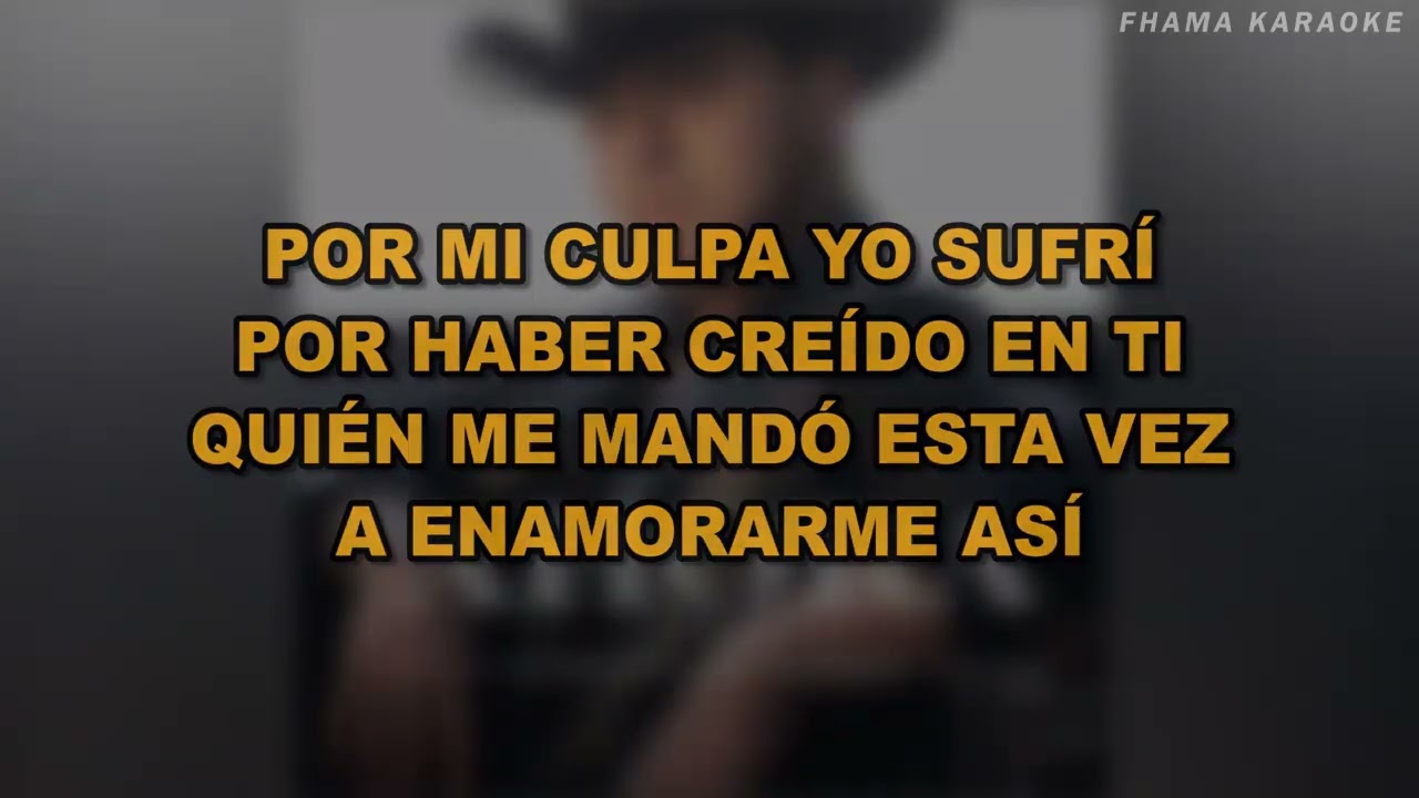 Christian Nodal - El Dolor Con El Licor (Karaoke)