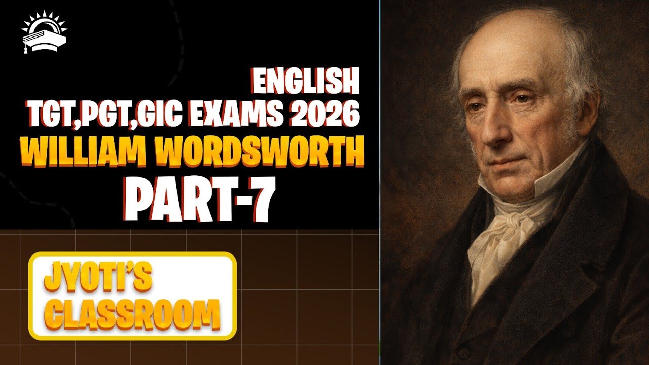William Wordsworth || Part 7 || MCQS || Youth Competition Time ||