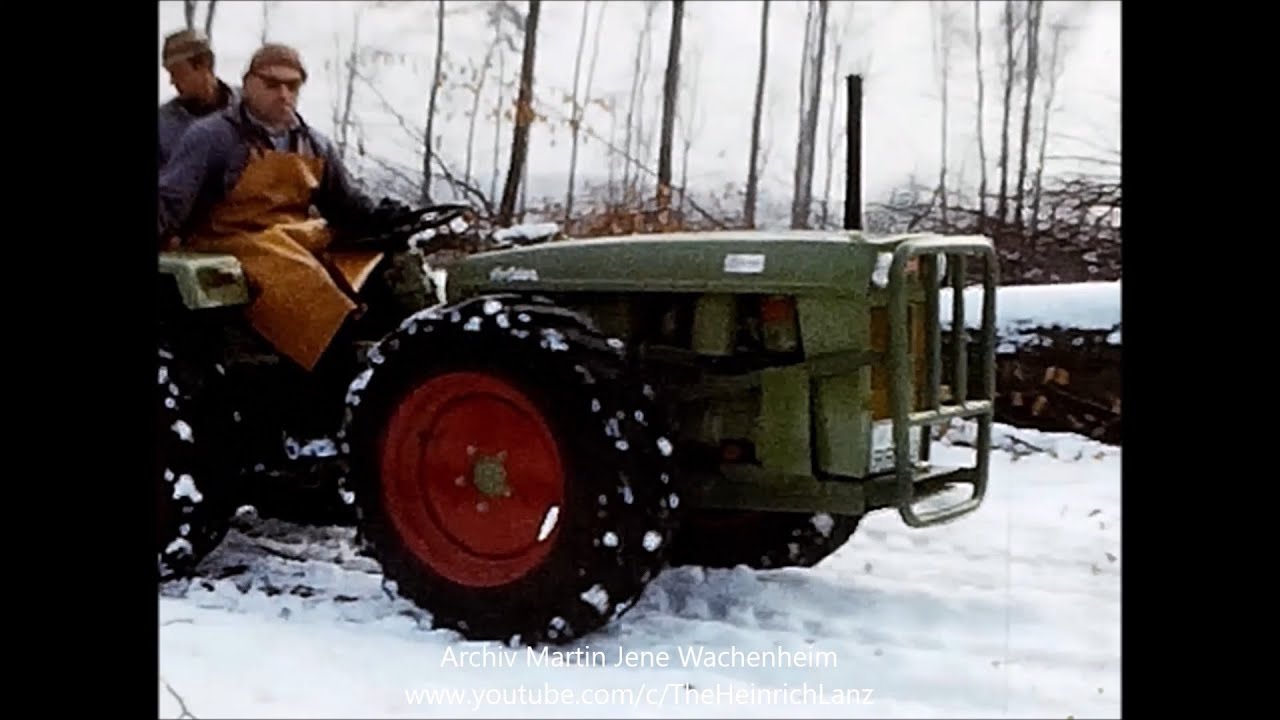 Holder im Schnee 1968: Holz abfahren mit Holder AG35 | 8mm Schmalfilm