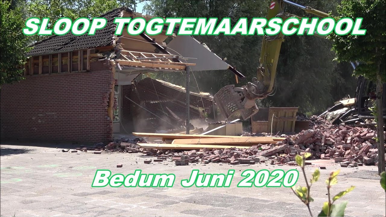 Bedum.  Sloop Togtemaarschool Juni 2020.