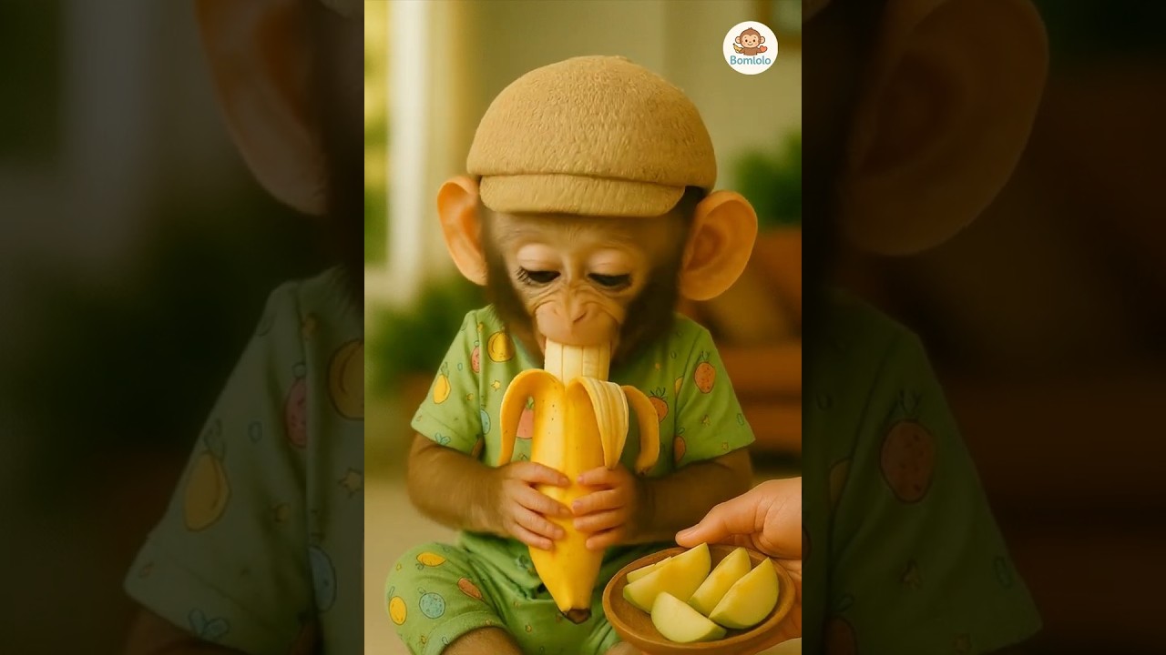 🐵 Monkey Chooses Banana Over Apples 🍌😂 So Funny!