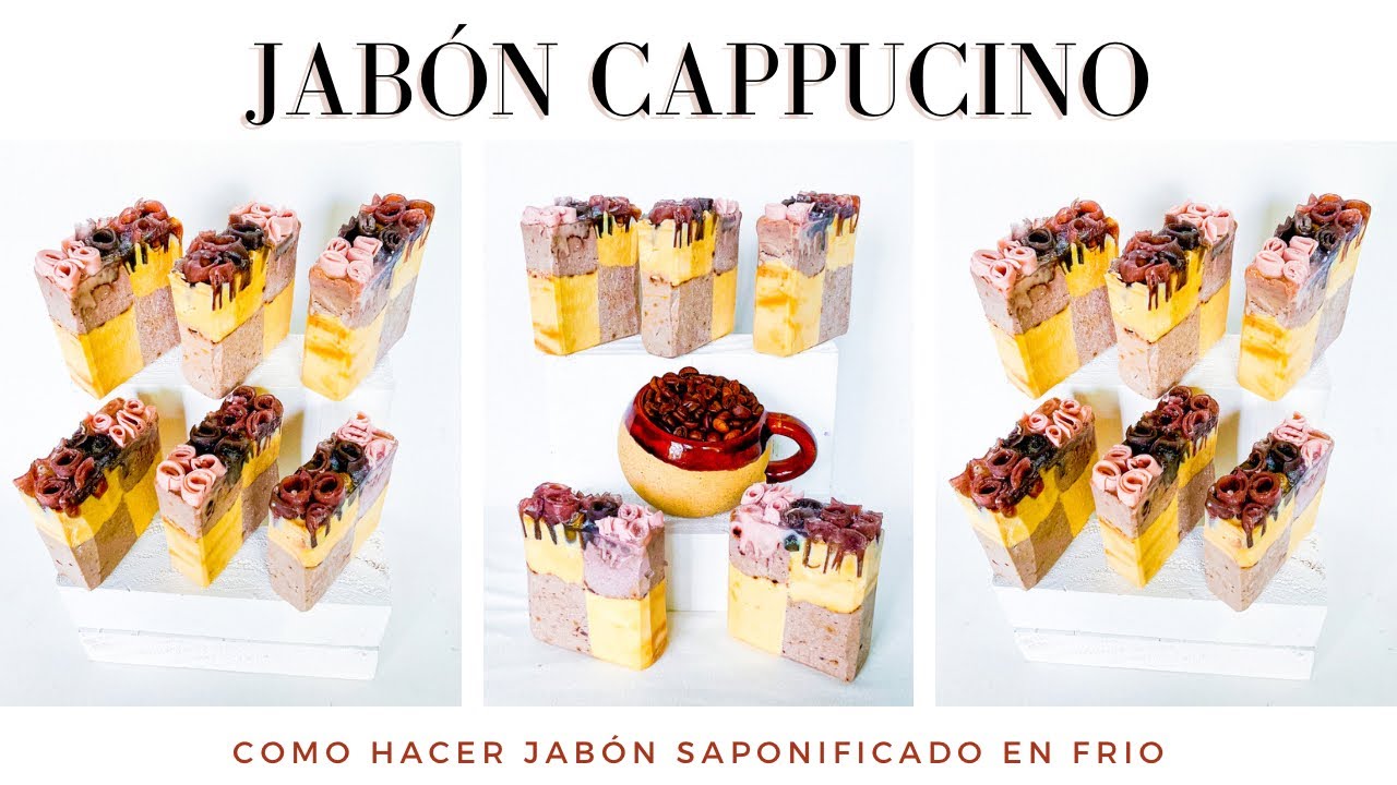 JABÓN CAPPUCCINO: Como hacer jabón saponificado en frío