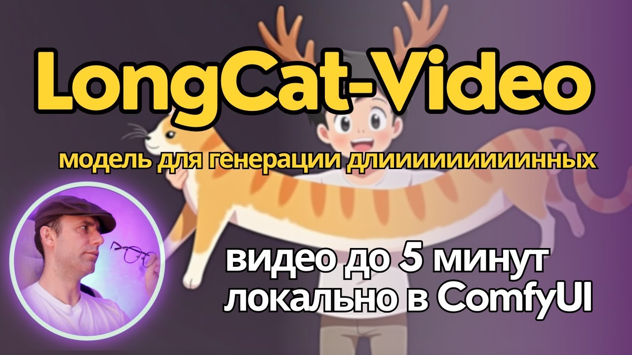 LongCat-video - генерируем длинные видео без деградации качества и цвета локально в ComfyUI