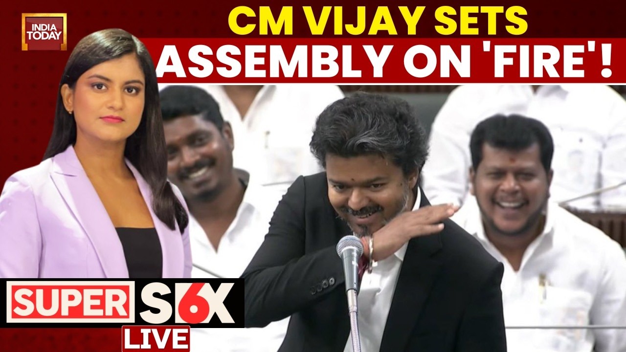 LIVE: Vijay's Tamil Nadu Assembly Speech Debut | TVK vs DMK | MK Stalin | NEET | Super Six