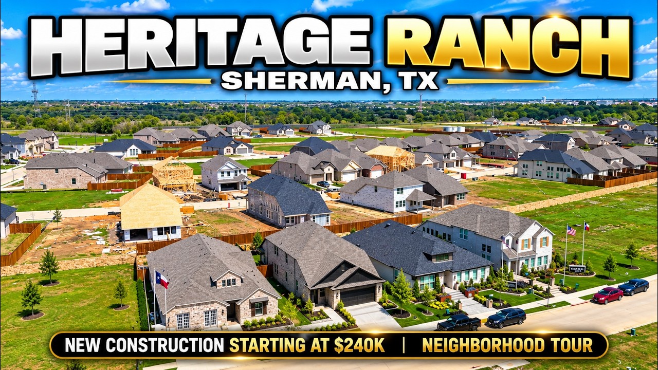 Heritage Ranch Neighborhood Tour | New Construction Starting at $240K | Sherman, TX