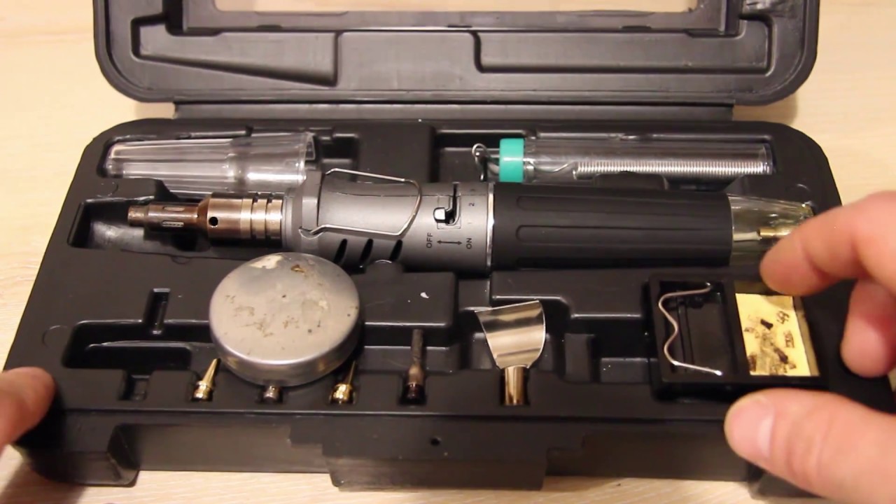 Газовый паяльник HS 1115K из Китая. Gas soldering iron HS 1115K from China