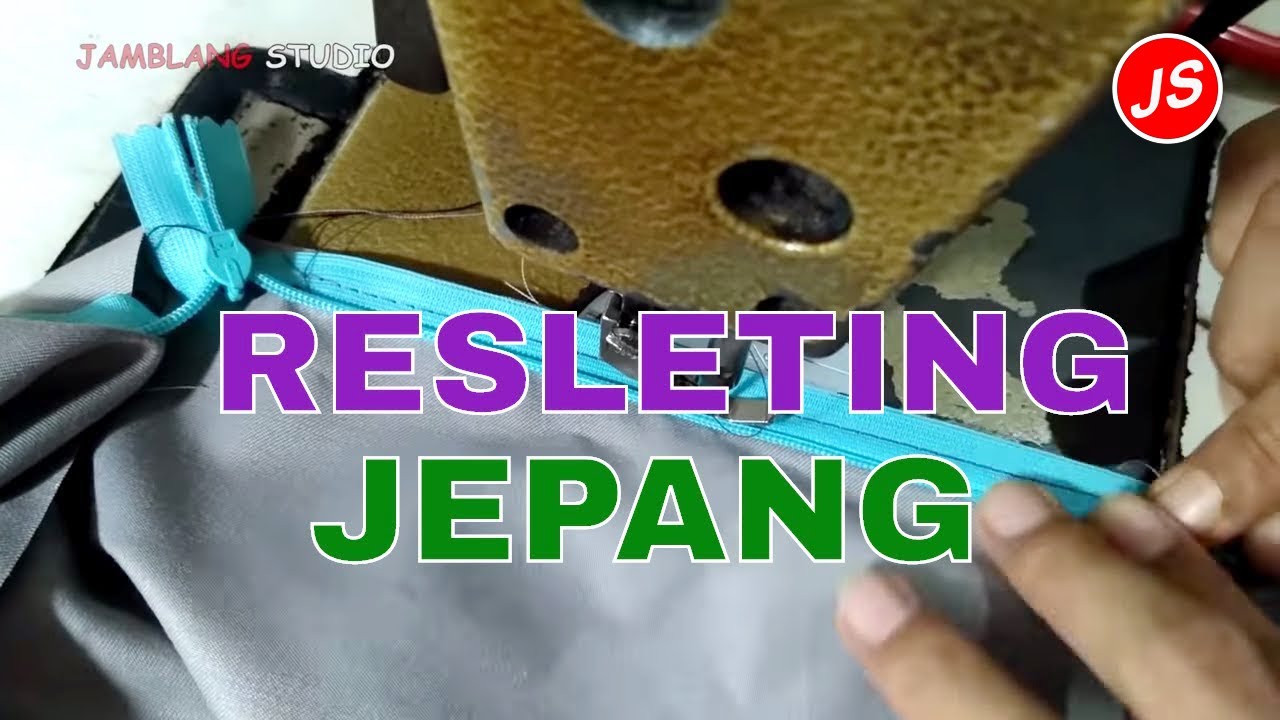 Cara Menjahit Resleting Jepang ~ Menjahit Zipper Jepang / Sembunyi