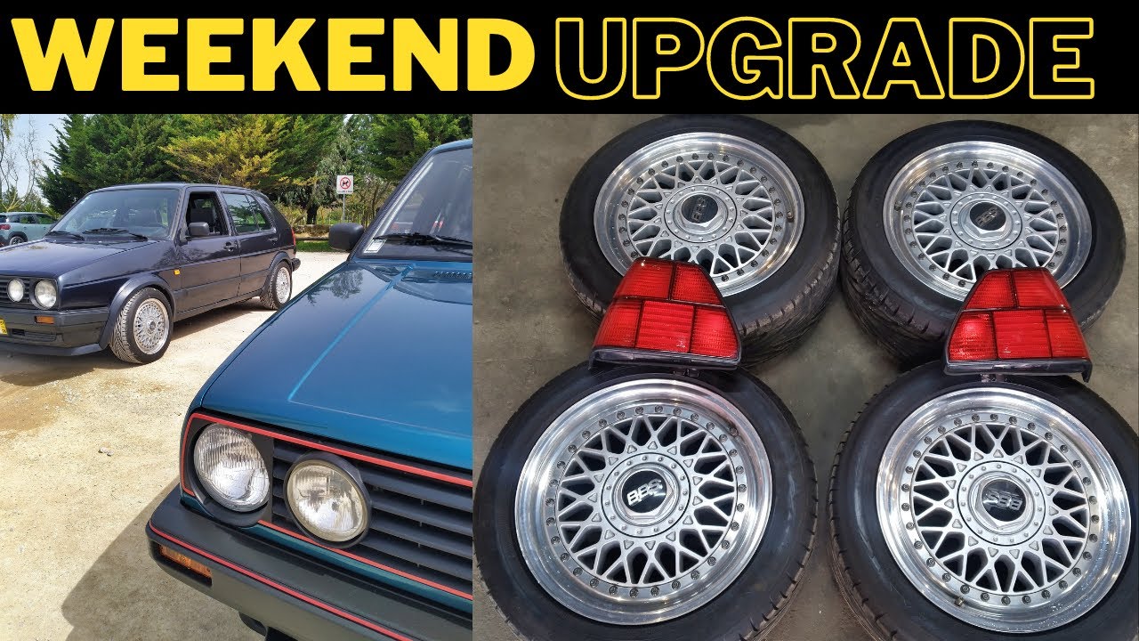 The Weekend Upgrade.. My Free Golf mk2 gets BBS RM's & All Red's