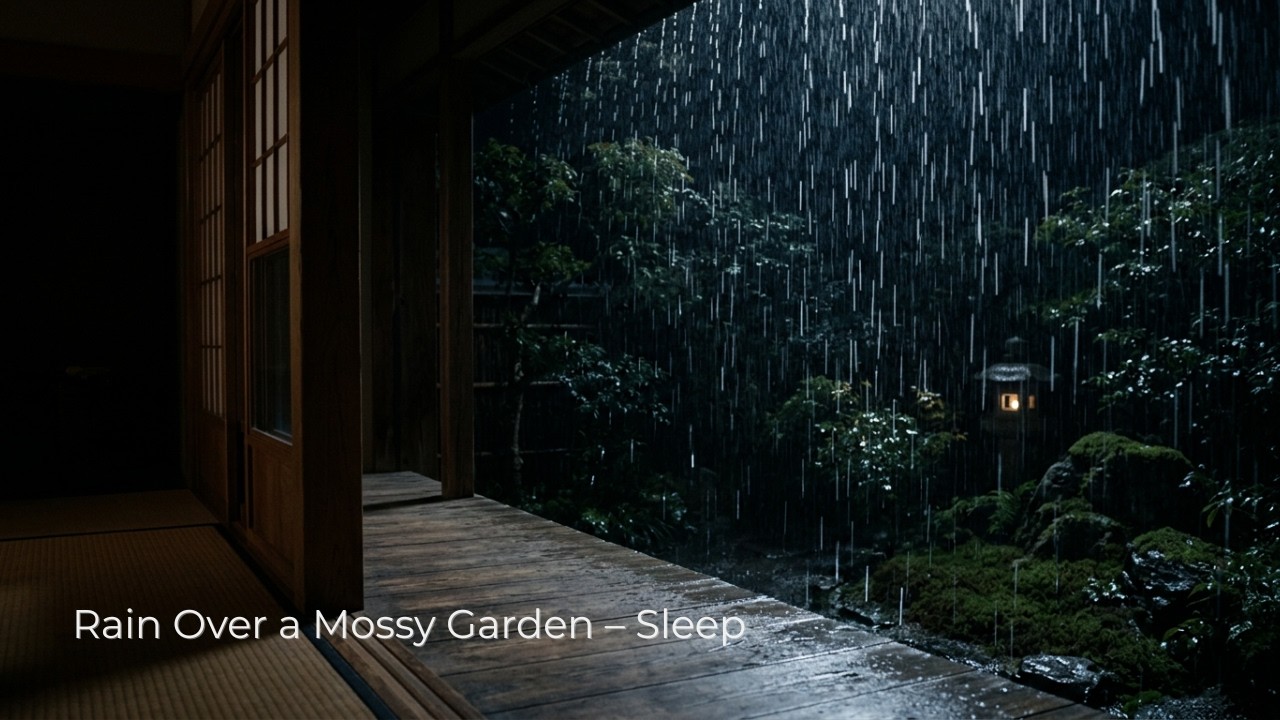 Rain Beyond Open Shoji – Sleep