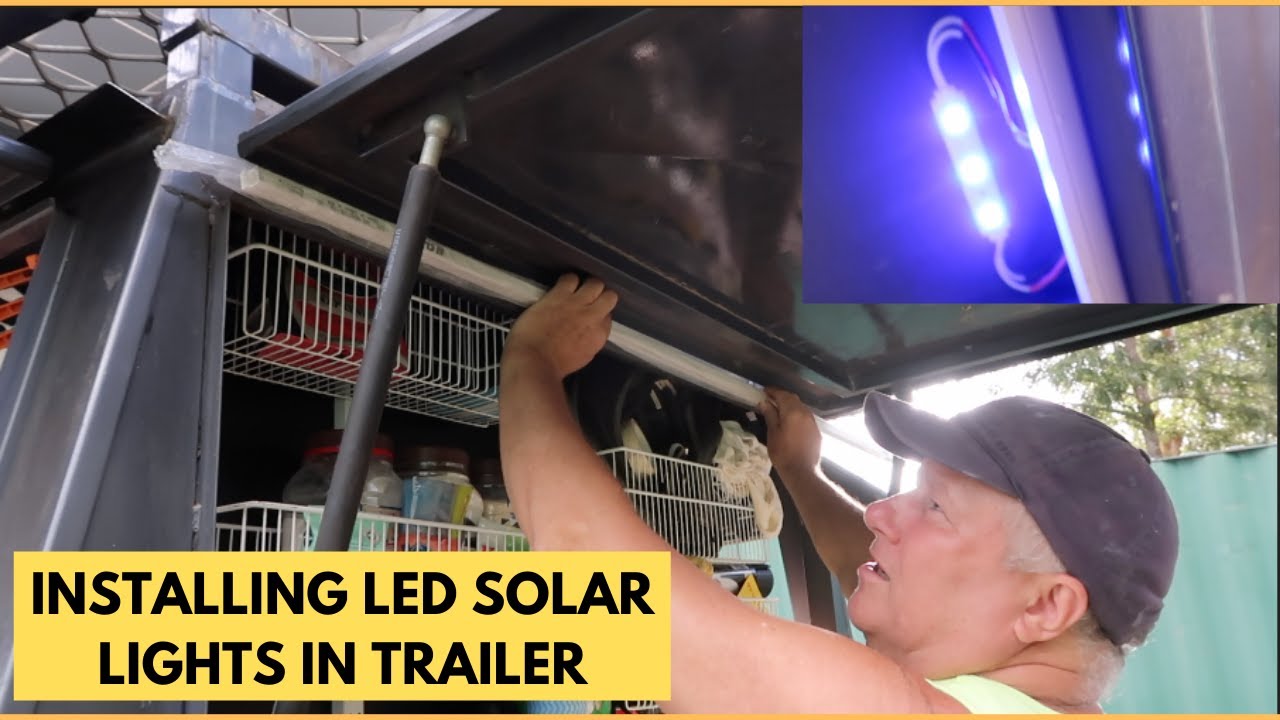 Installing SOLAR Lights In Trailer | LED Trailer Lights | Aussie Filipina Simple Living