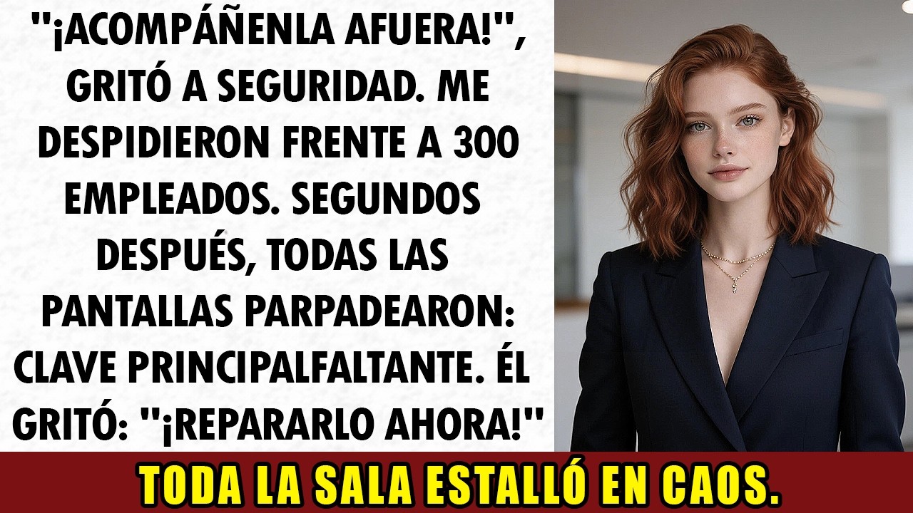 Me Despidieron Frente a Toda la Empresa. Luego Sonaron las Alarmas.