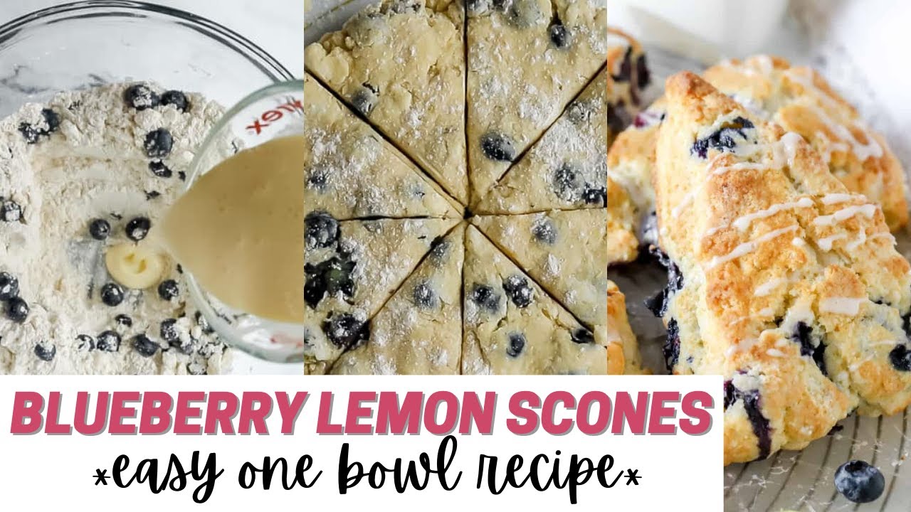 Blueberry Lemon Scones - Tender And Flaky!