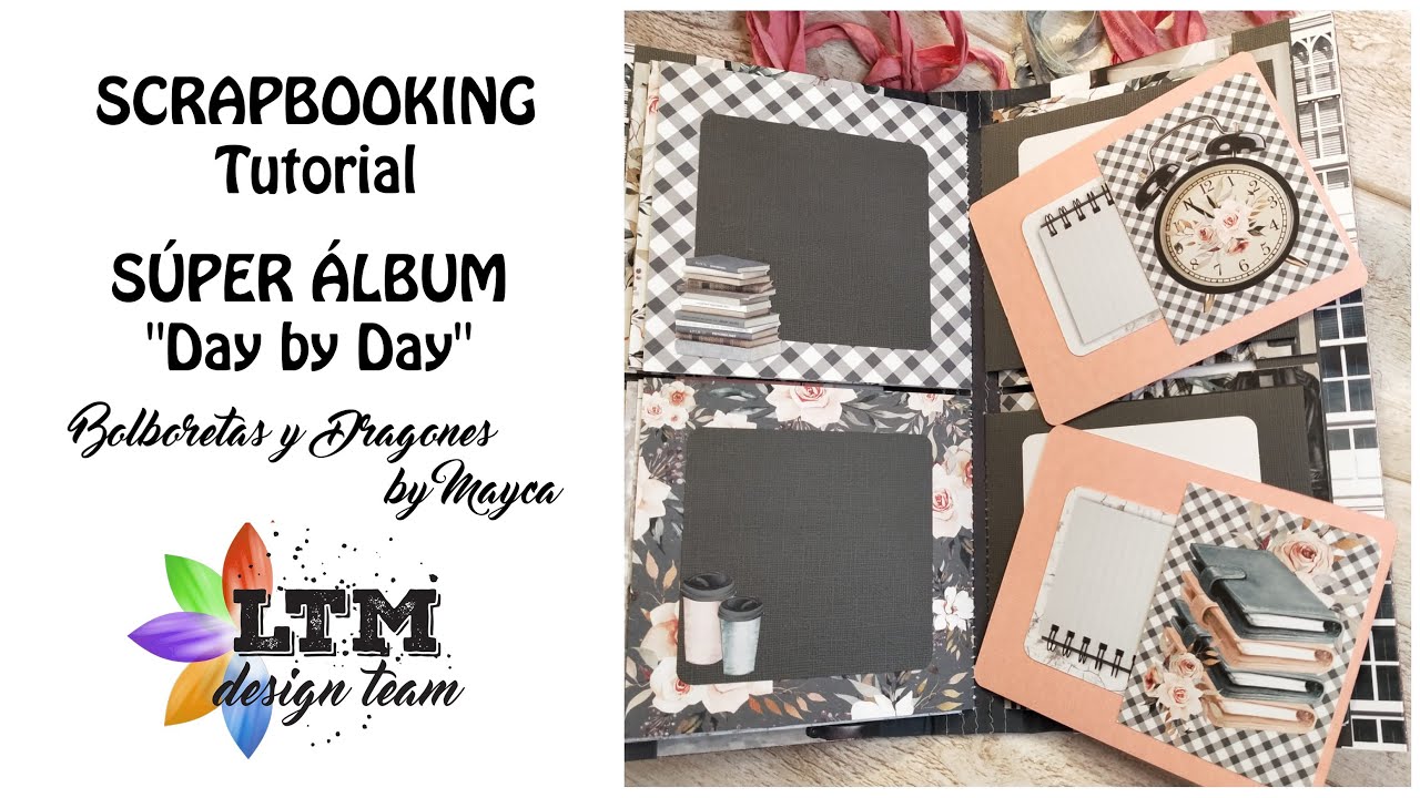 Tutorial Scrapbooking - ALBUM COSIDO gran formato
