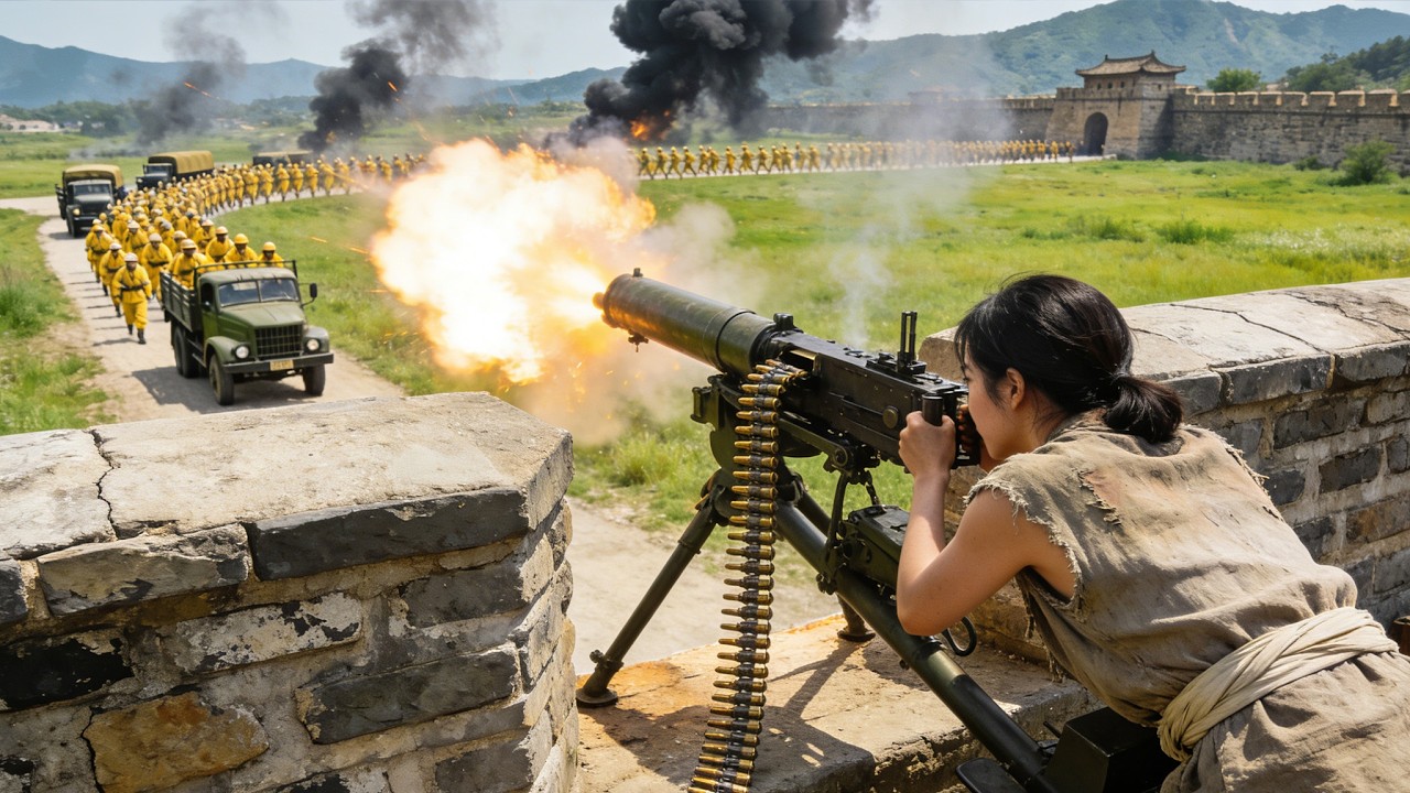 【最新抗戰電影】八路高手精准設伏，等日軍一靠近果斷收割日軍全隊！#movie #動作 #功夫