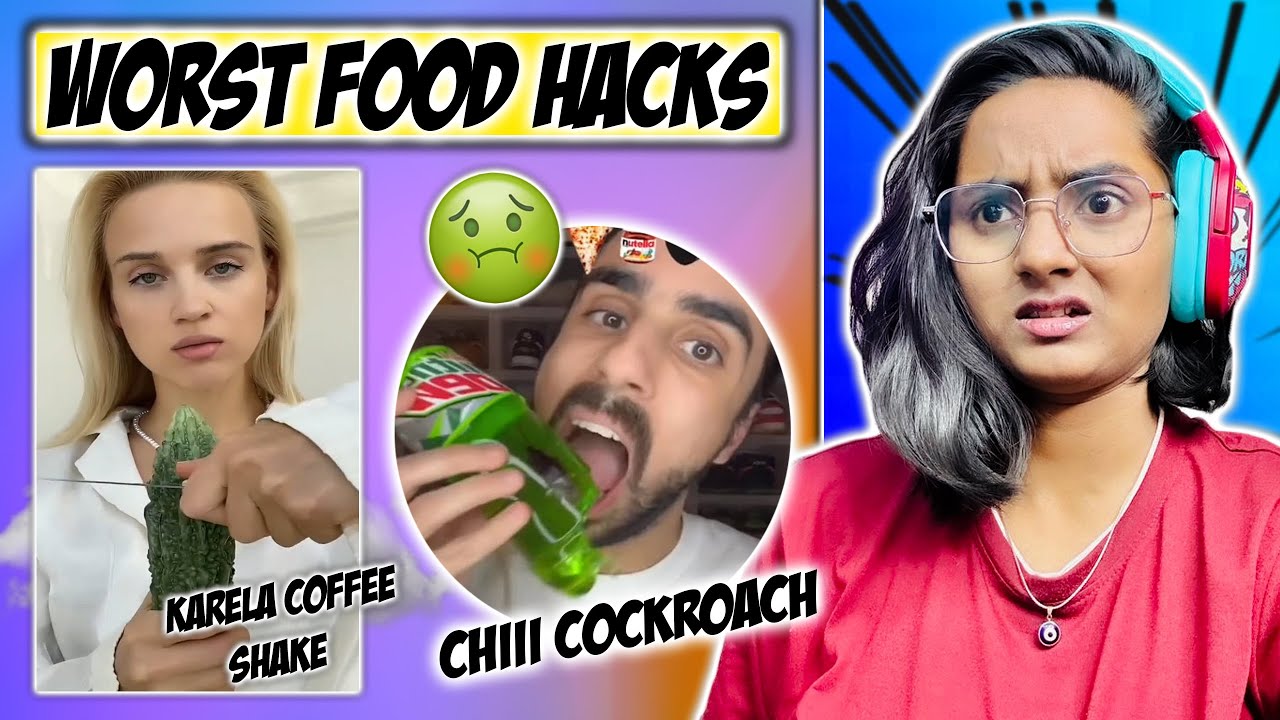 Ye kya KHA rahe hai ye LOG 😨 | WEIRD FOOD HACKS