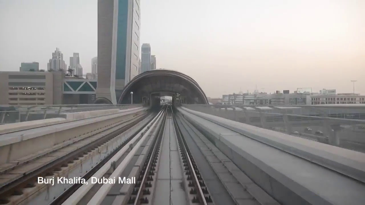 Dubai Metro in 3 minutes. High Speed Time-lapse Movie