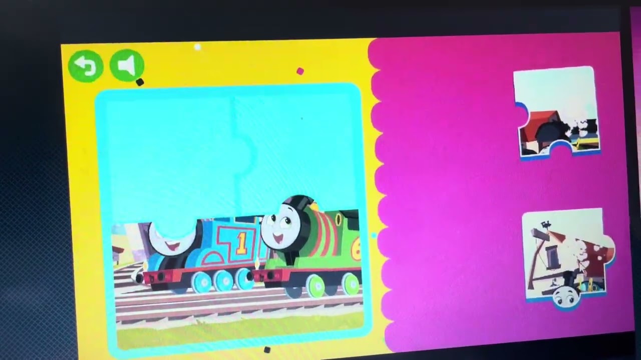 Thomas & Friends puzzle mosaic old flash game