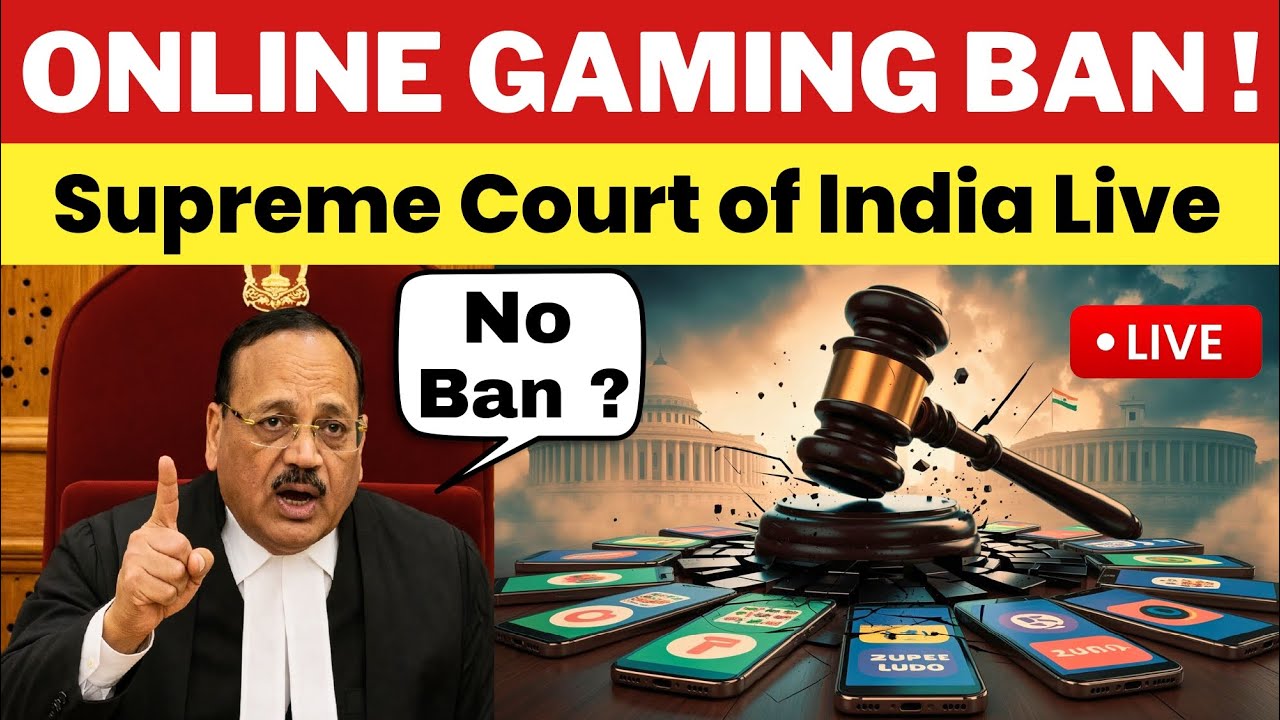 ONLINE GAMING BAN FINAL HEARING DAY🔥| SUPREME COURT LIVE | #dream11 #rummy #onlinegaming #rmg