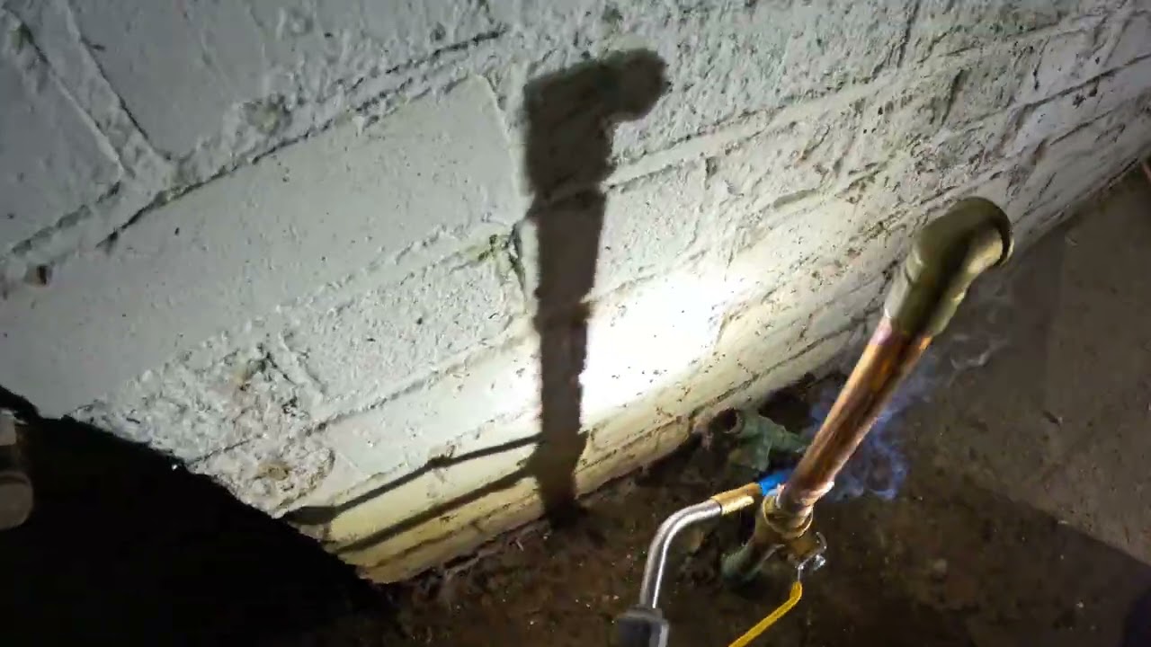 Copper Water Meter install #copper #water #plumbing #diy