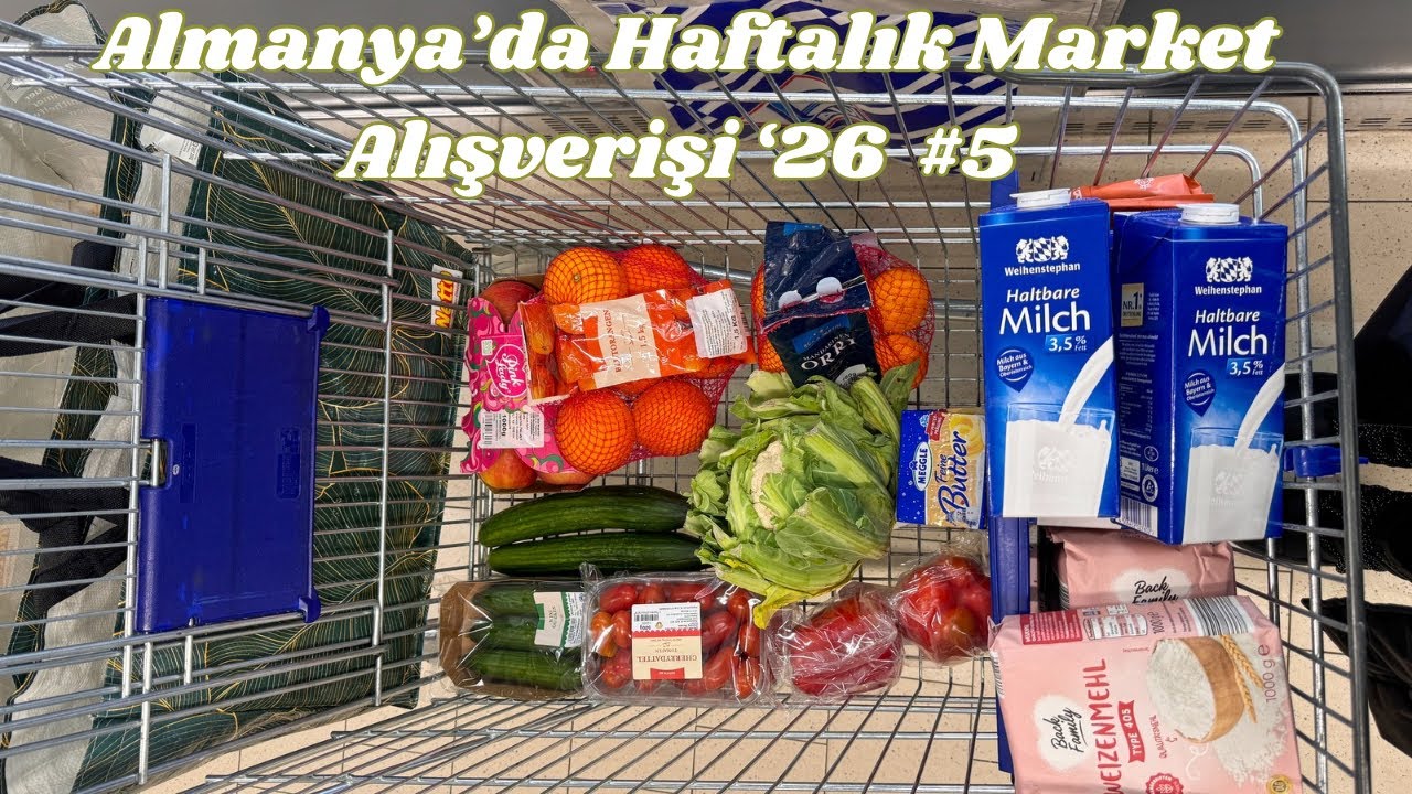 Almanya'da haftalık market alışverişi '26 #5 | Az Alma Ayı - Aldi, Edeka