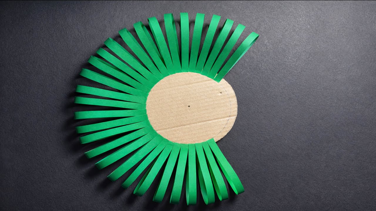 Colour Paper Flower Making | Easy Paper Craft for Wall Decoration 🌸