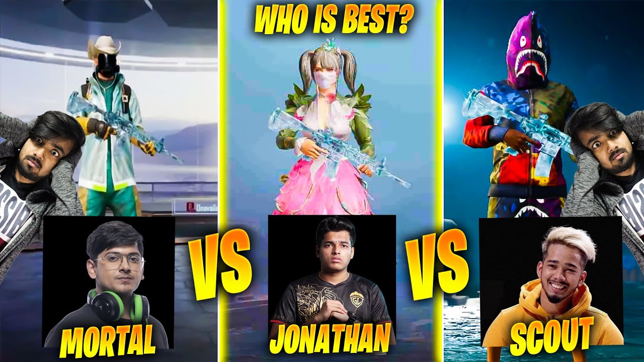 😱 OMG !! JONATHAN VS MORTAL & JONATHAN VS SC0UT, WHO IS THE BEST PLAYER IN INDIA IN BGMI/PUBGM