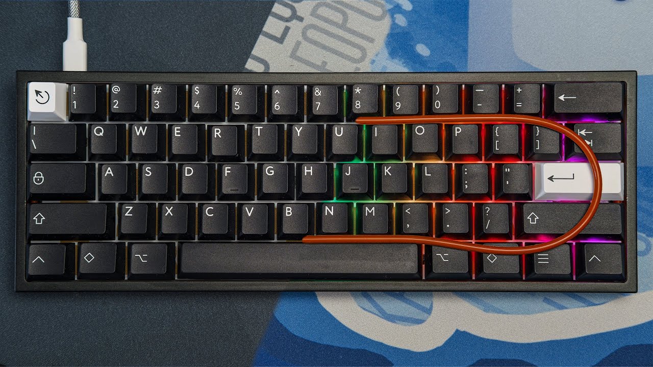 ⌨ Gummy O-Ring vs Tray mount // Wooting 60HE & Klippe-T sound test (without foam)