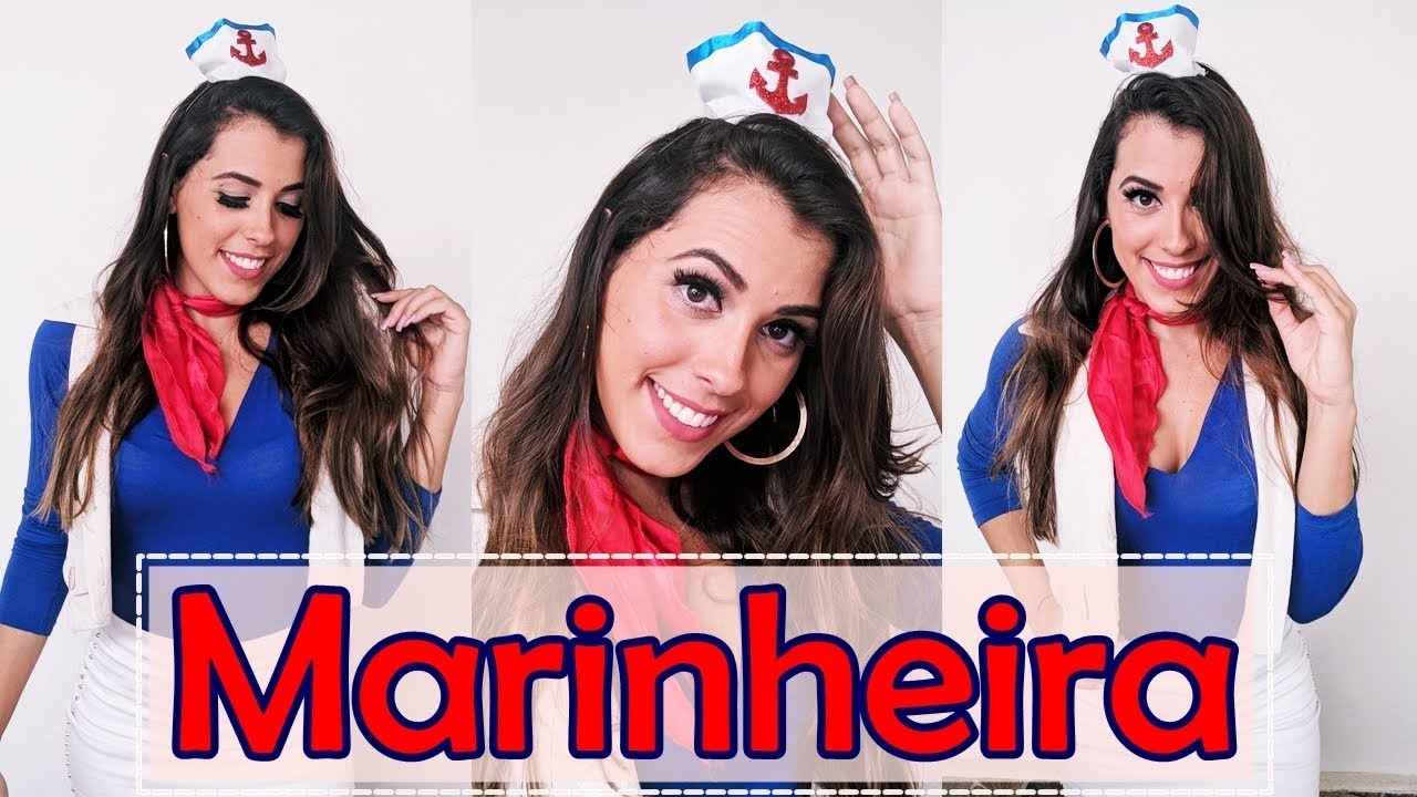 FAÇA SUA FANTASIA MARINHEIRA GASTANDO POUCO -- ESPECIAL DE HALLOWEEN