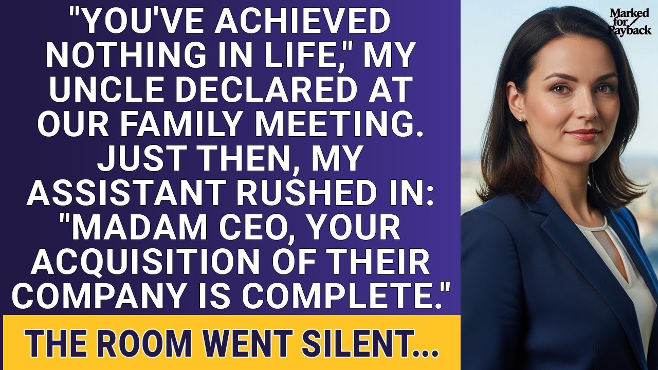 At The Family Meeting, They Called Me Useless—Then My Assistant Called Me 