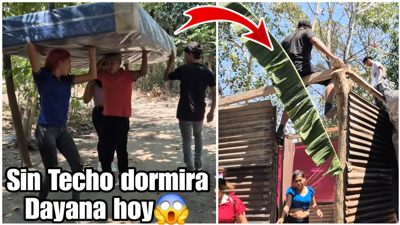 Hay serios problemas con la casa de Dayana No tiene techo para pasar la noche aqui😨