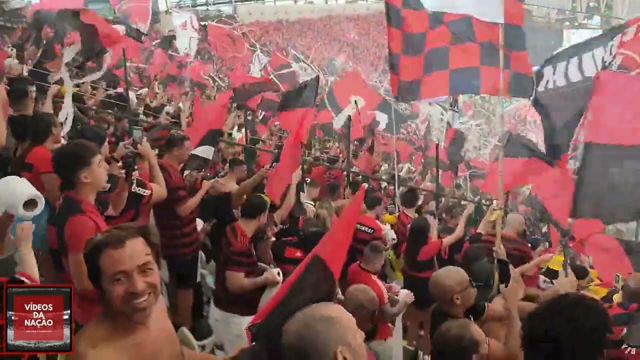 Torcida do Flamengo contra o Atlético MG - Copa do Brasil 2024 - Final