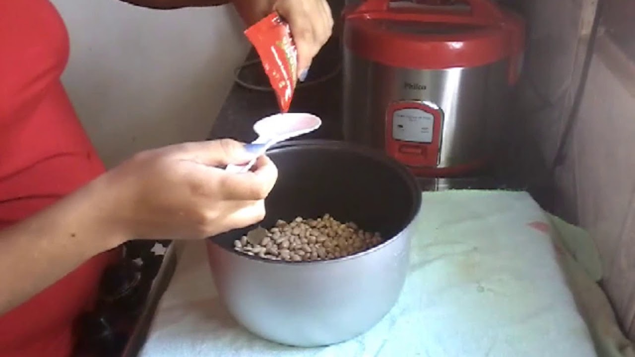 FEIJÃO COZIDO NA PANELA ELÉTRICA DE ARROZ