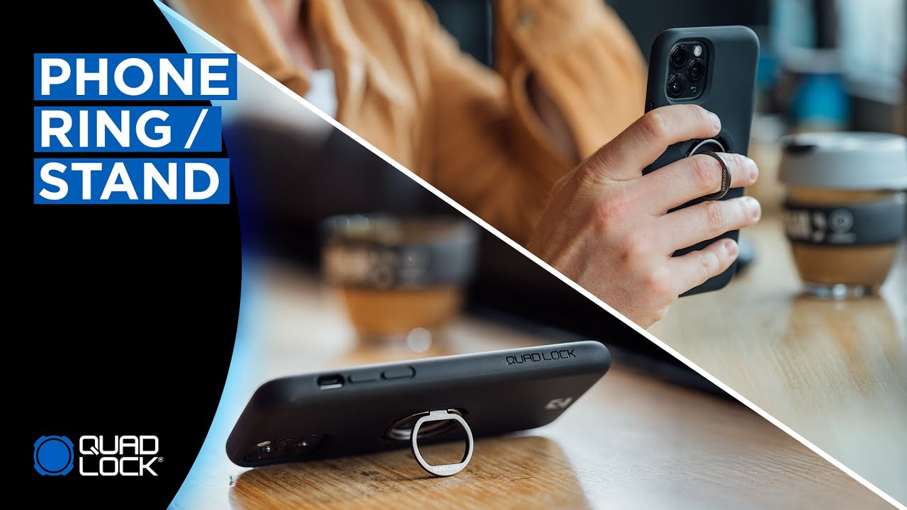 Quad Lock Phone Ring Stand | Secure Grip & Hands-Free Viewing