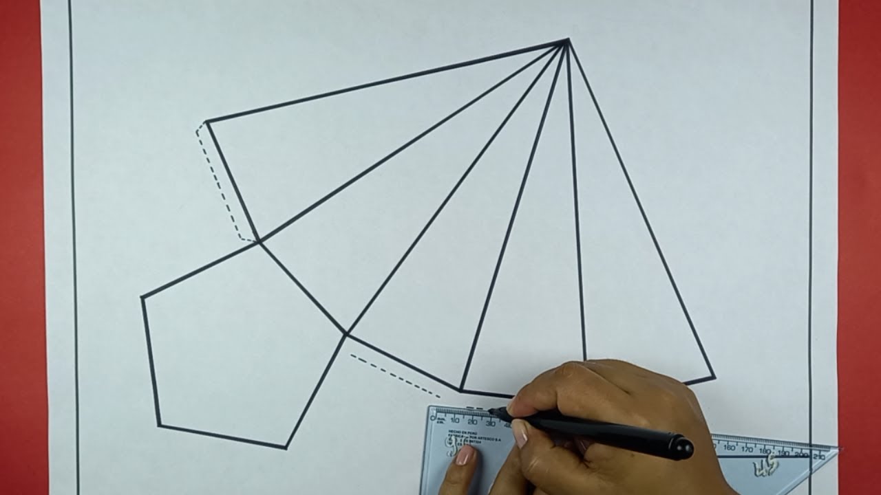 🎨 POLIEDRO IRREGULARES: PIRÁMIDE PENTAGONAL