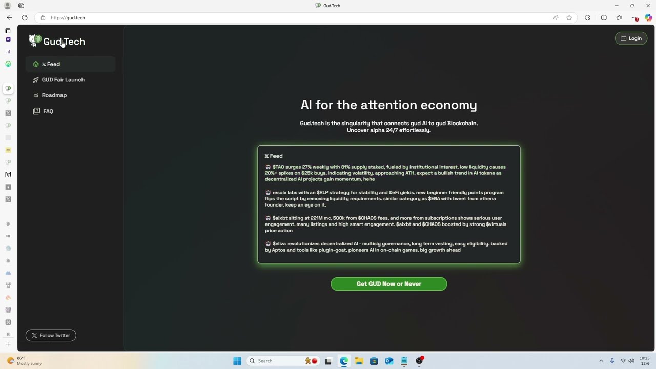 Don't Miss The Gud Tech AI Huge Airdrop - The AIXBT Of Zircuit Chain!