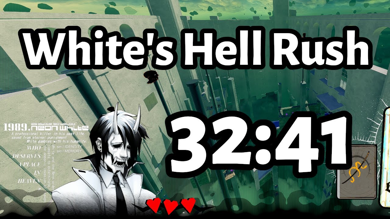 Neon White - White's Hell Rush in 32:41 (Full Game, One Life)