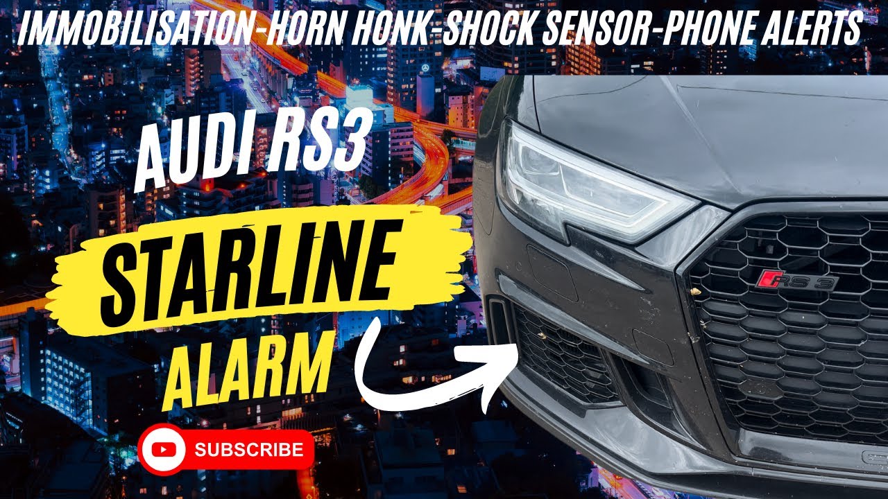 Audi RS3 Starline S9 alarm-Horn honk, Phone alerts,Immobiliser,Tracker & more from @CarSecurity