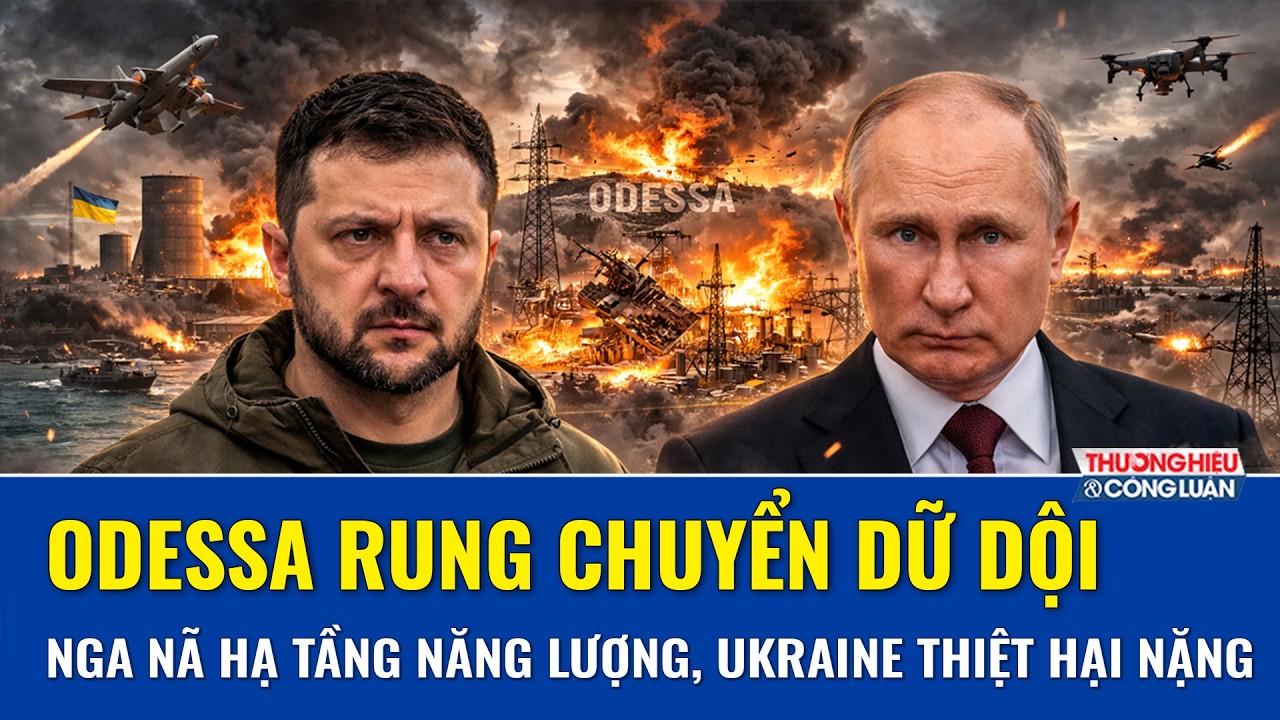 Thời sự Quốc tế tối 14/2: Odessa “hứng đòn” UAV xuyên đêm, hạ tầng năng lượng Ukraine tê liệt