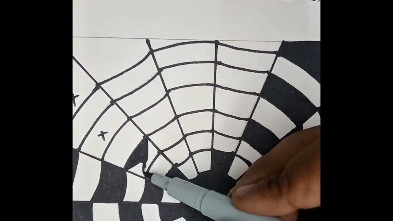 Find the mistake #illusion #art #asmr #doodle #satisfying #video #sketchbook 