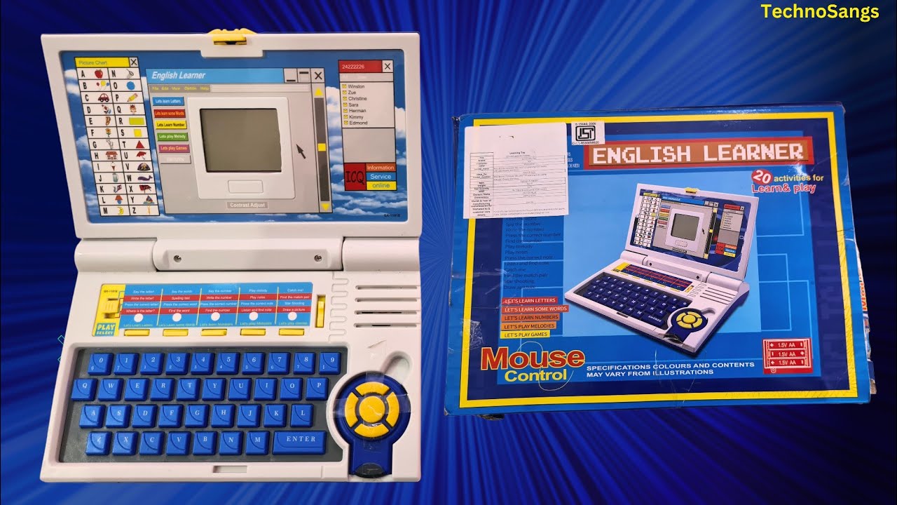 English Learner toy laptop review in Hindi||Educational laptop kids||TechnoSangs