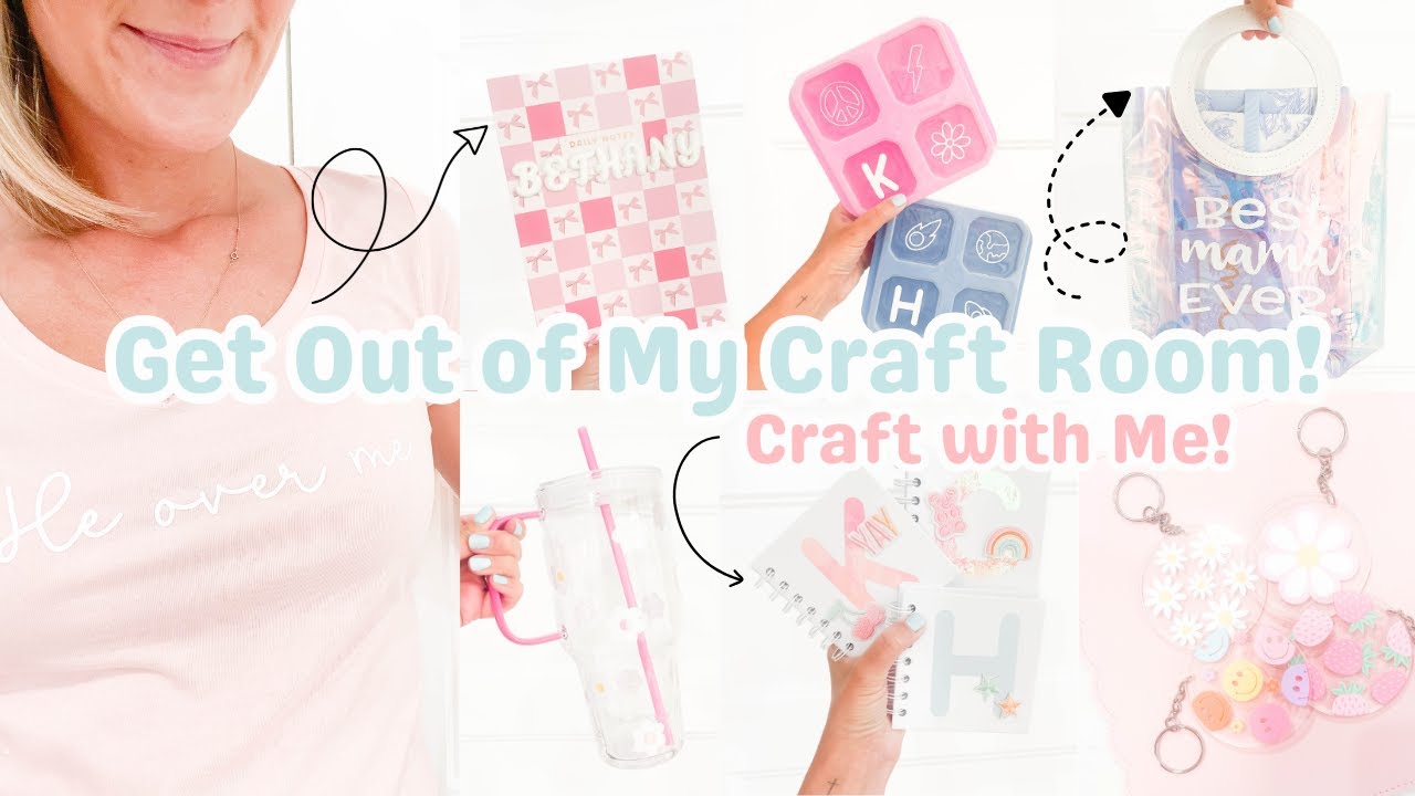 Get Out Of My Craft Room, Like NOW! | Craft with Me Through My July Unfinished Crafts