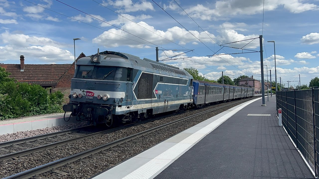 TGV M/ BB 26231/ VSOE/ Nightjet/ pèlerin en W/ BB 67400 et autres trains en Alsace !